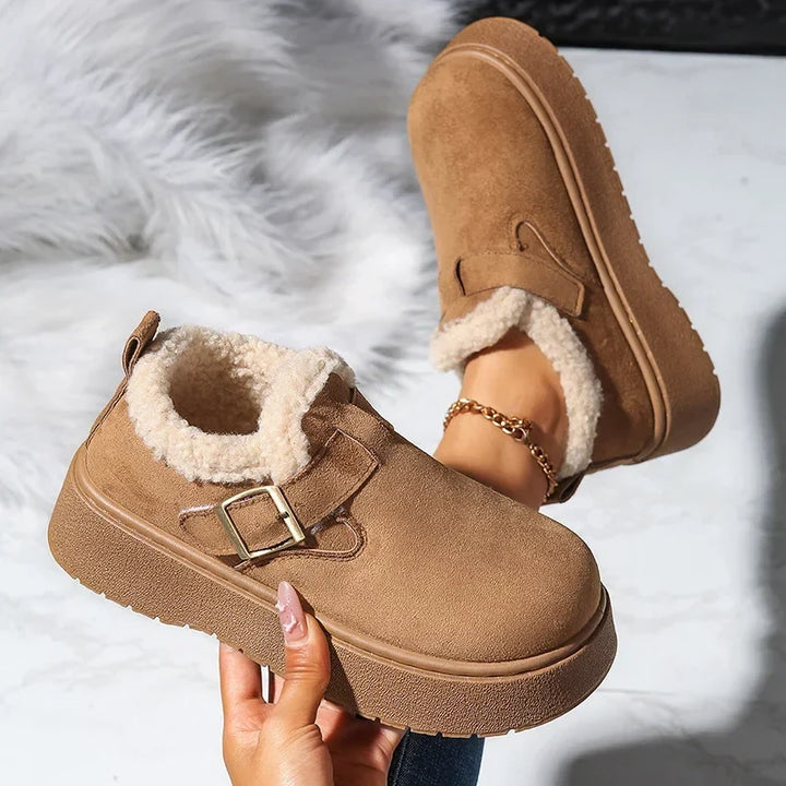 Frauen Herbst Dicke Sohle Stiefel Plüsch Schnee Anti Slip