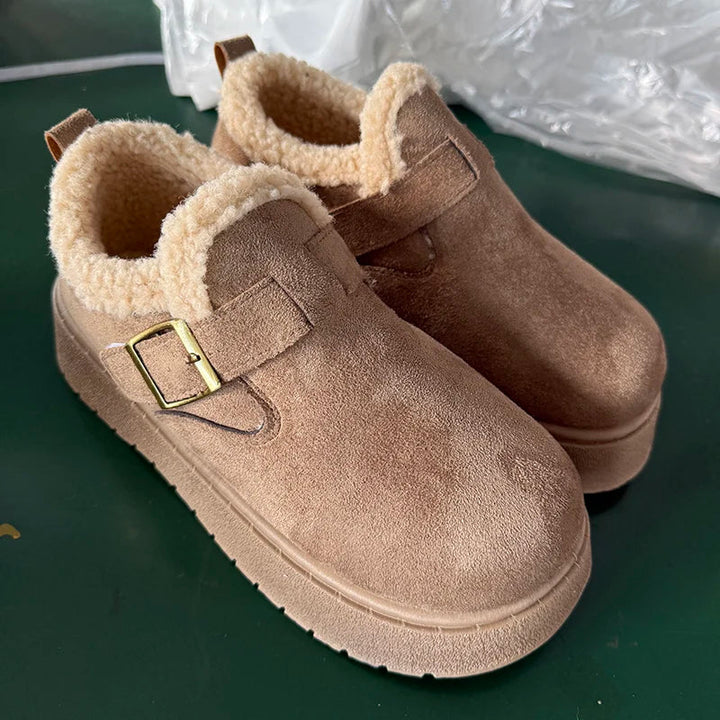 Frauen Herbst Dicke Sohle Stiefel Plüsch Schnee Anti Slip