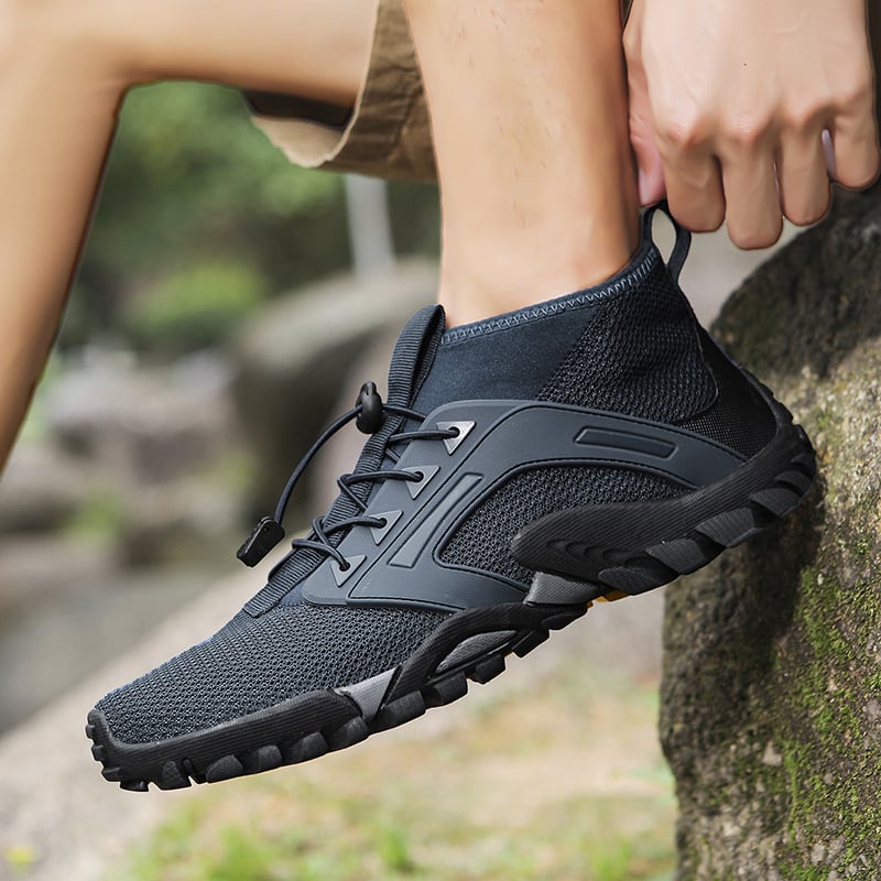 Herren Mid-Top Wanderschuhe – Rutschfeste Gummisohle & Outdoor