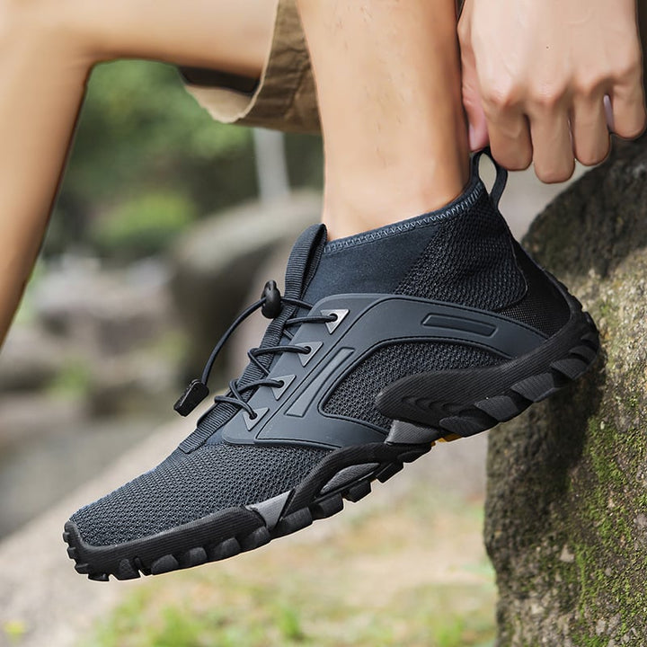 Herren Mid-Top Wanderschuhe – Rutschfeste Gummisohle & Outdoor