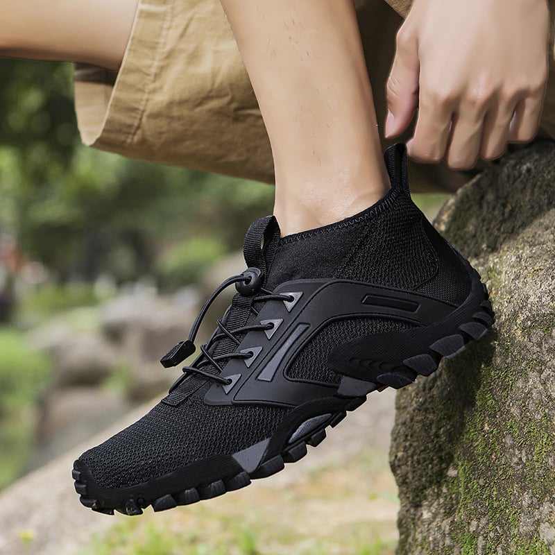 Herren Mid-Top Wanderschuhe – Rutschfeste Gummisohle & Outdoor