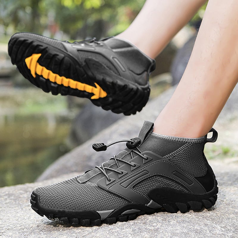 Herren Mid-Top Wanderschuhe – Rutschfeste Gummisohle & Outdoor