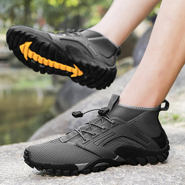 Herren Mid-Top Wanderschuhe – Rutschfeste Gummisohle & Outdoor
