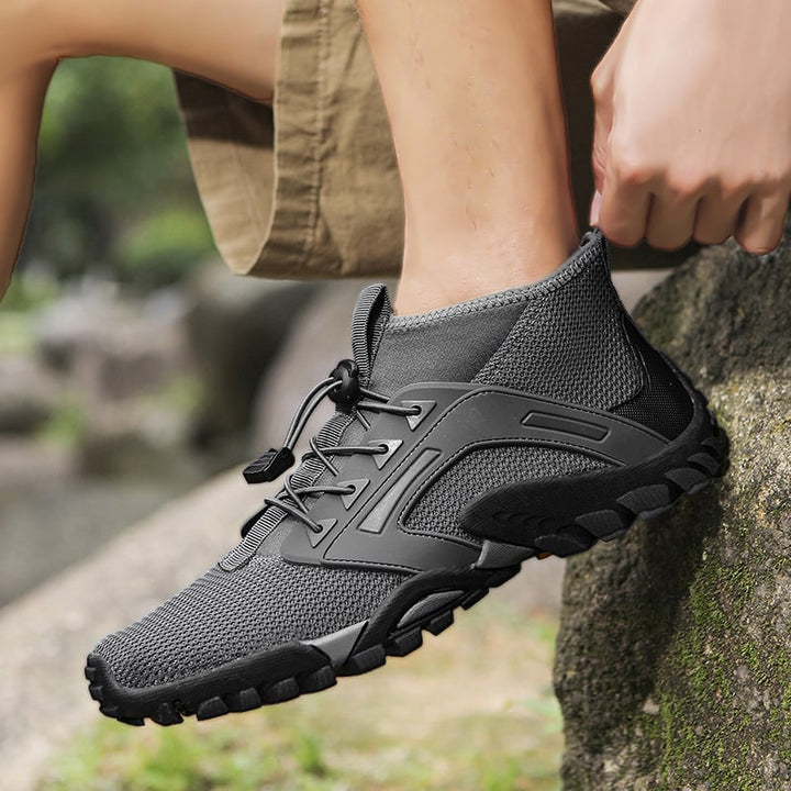 Herren Mid-Top Wanderschuhe – Rutschfeste Gummisohle & Outdoor