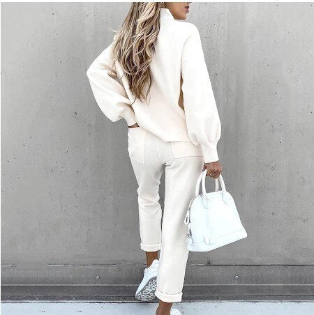 Hilda Pullover und Hosen Zweiteiler Set Weiches Material Müheloser Komfort und Stil