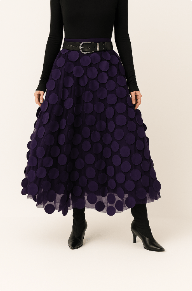 Sophé | Damen Midirock – Modell Ida, Sanfte A-Linie & Federleichtes Material