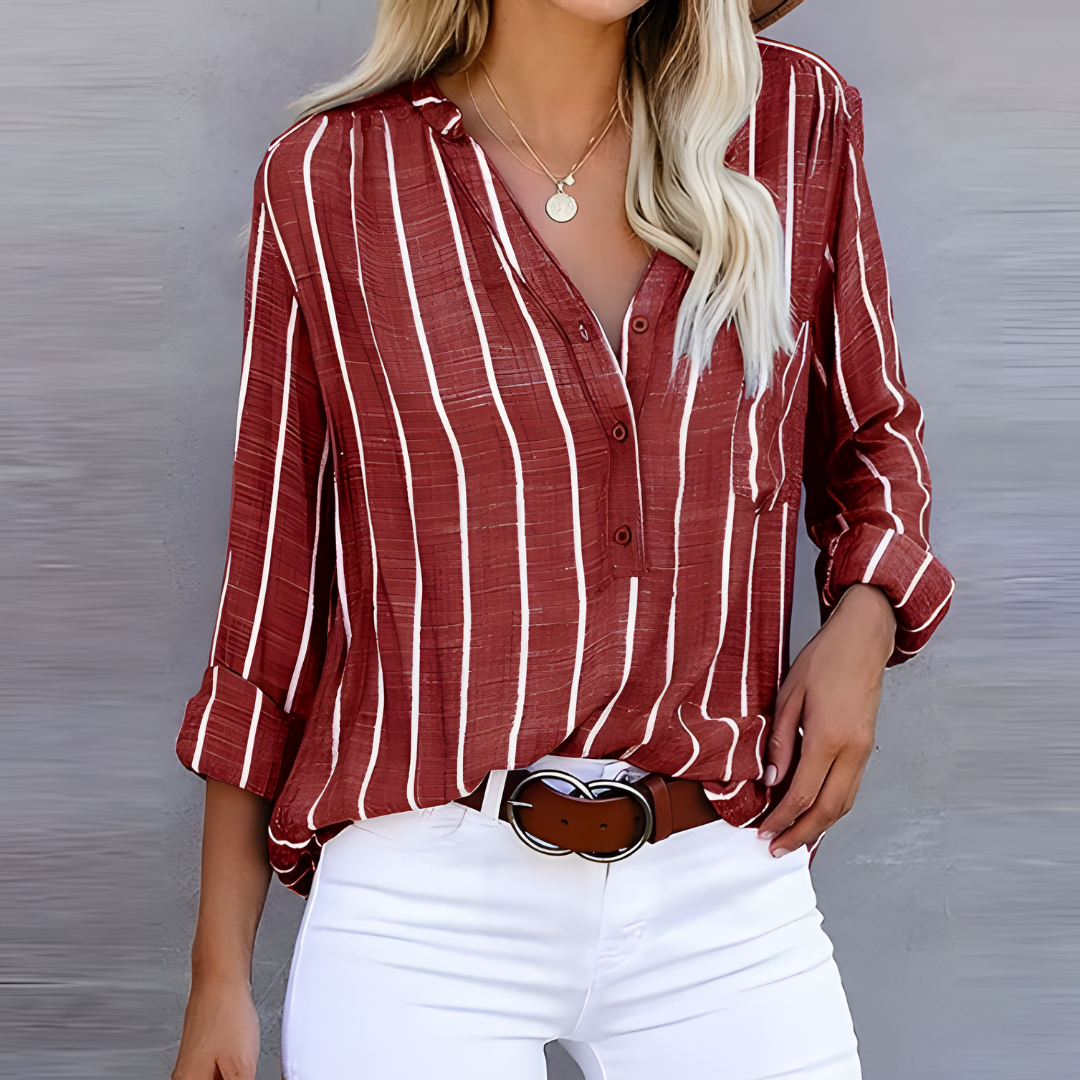 Chloé | Trendige gestreifte Damenbluse