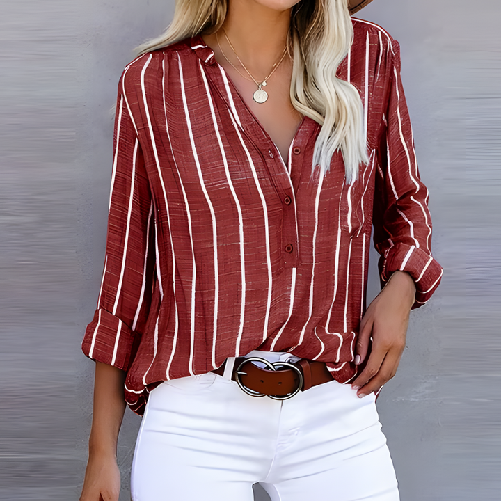 Chloé | Trendige gestreifte Damenbluse