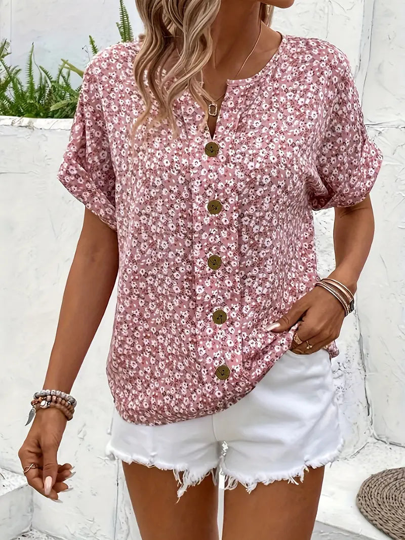 Flora | Damen Sommeroberteil – Kurzer Schnitt, Leichtes Material & Luftiges Design