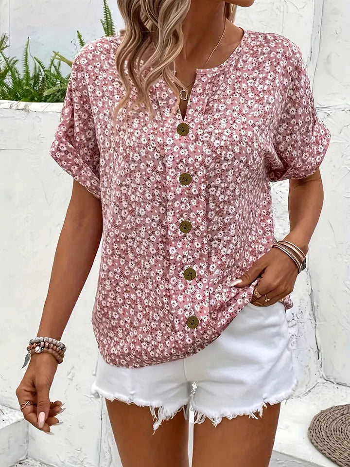 Flora | Damen Sommeroberteil – Kurzer Schnitt, Leichtes Material & Luftiges Design