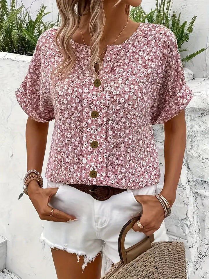 Flora | Damen Sommeroberteil – Kurzer Schnitt, Leichtes Material & Luftiges Design