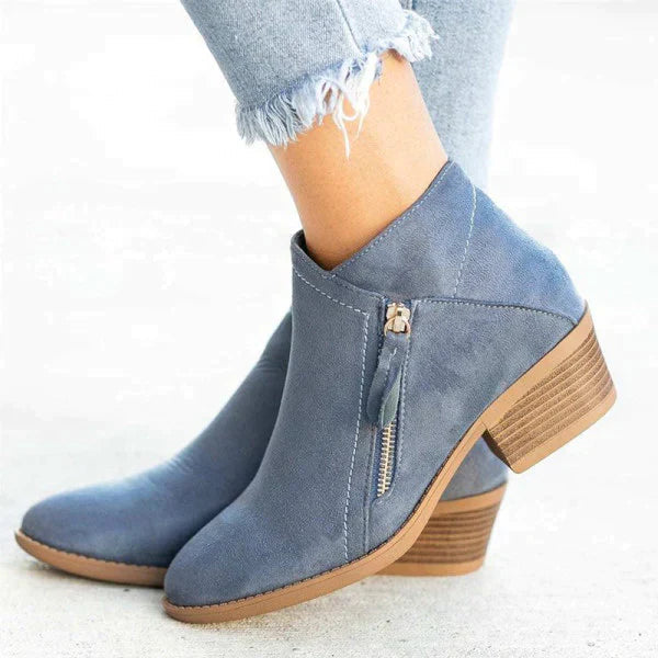 Damen Lederstiefel – Fußgewölbestütze & Komfort-Sohle