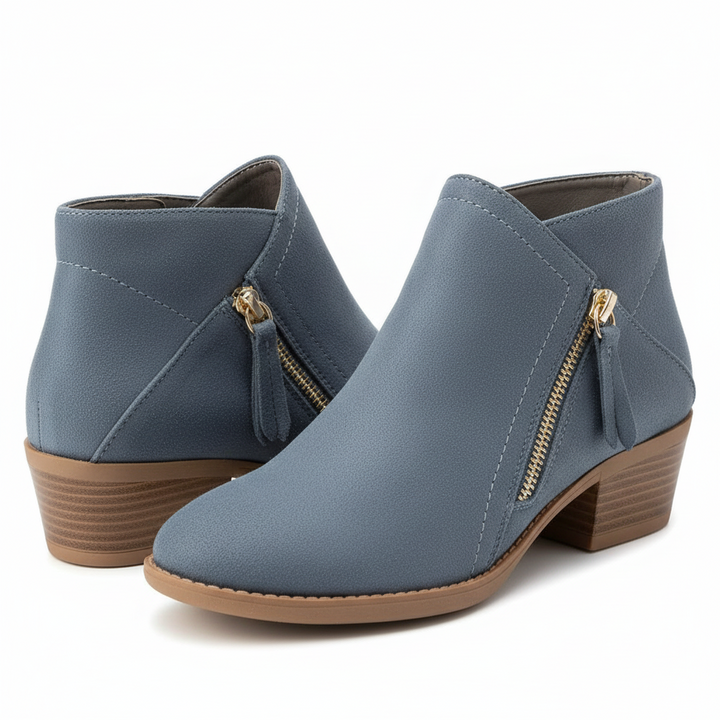 Damen Lederstiefel – Fußgewölbestütze & Komfort-Sohle