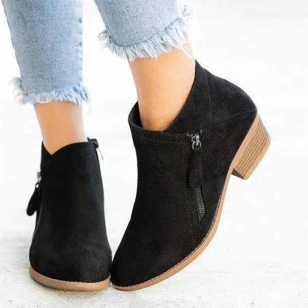 Damen Lederstiefel – Fußgewölbestütze & Komfort-Sohle