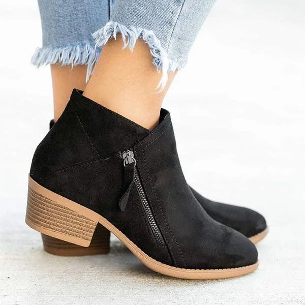 Damen Lederstiefel – Fußgewölbestütze & Komfort-Sohle