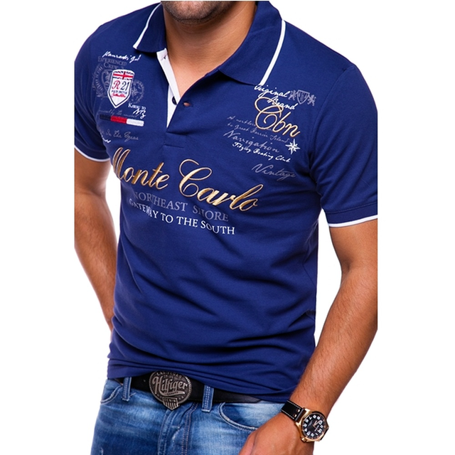 Polohemd Herren Baumwolle – Slim Fit Mit V-Ausschnitt Für Büro Und Freizeit