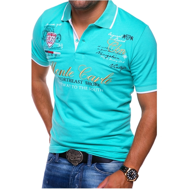 Polohemd Herren Baumwolle – Slim Fit Mit V-Ausschnitt Für Büro Und Freizeit