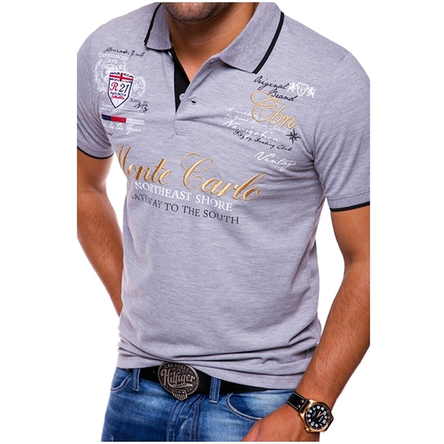 Polohemd Herren Baumwolle – Slim Fit Mit V-Ausschnitt Für Büro Und Freizeit