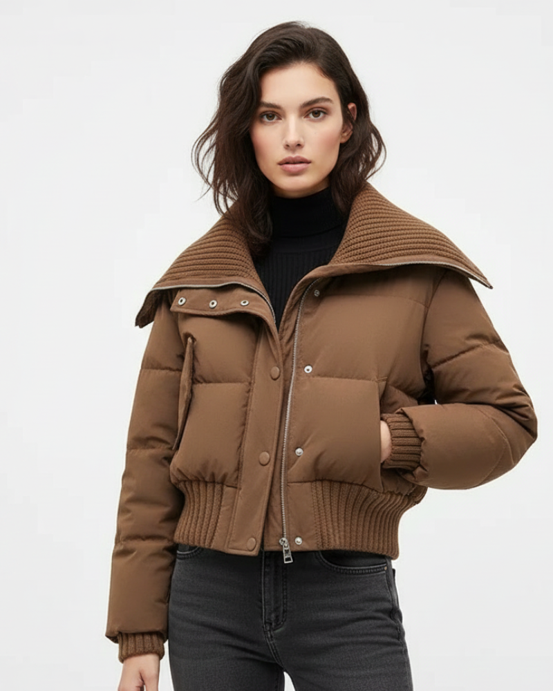 Damen Daunenjacke Oversize – Steppmuster & Leichte Wärme