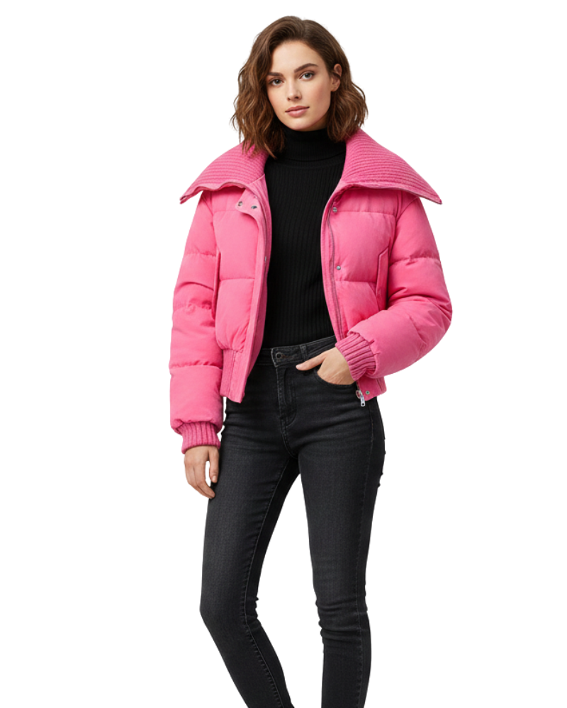 Damen Daunenjacke Oversize – Steppmuster & Leichte Wärme