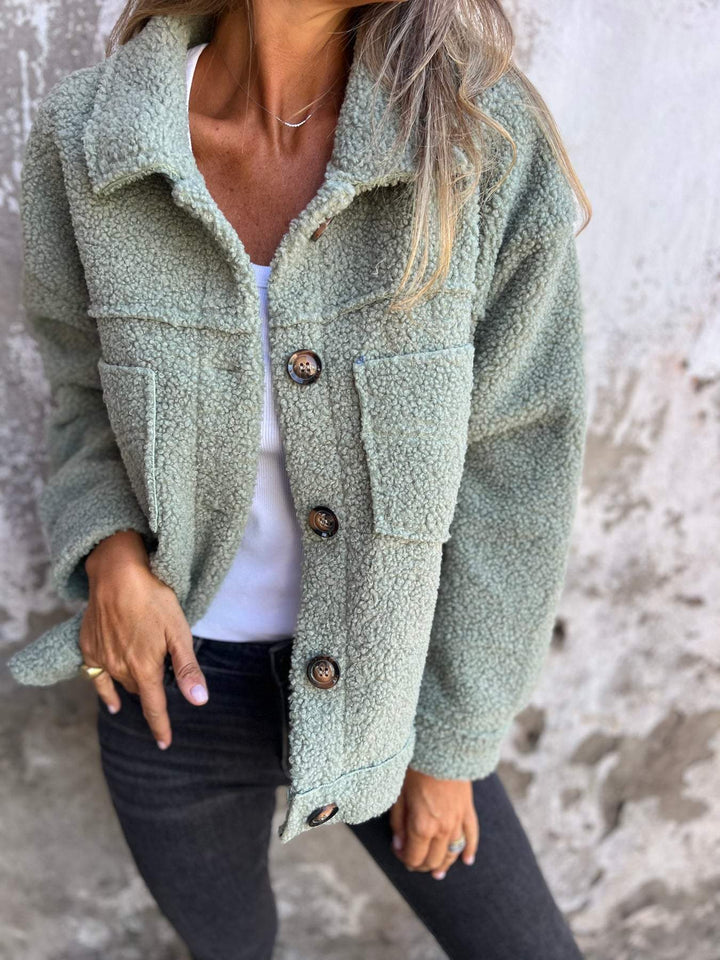 Damen Herbstjacke Warm Gehalten Rucksack Handlich Stoff Angenehm