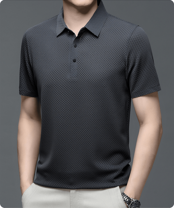 Beya | Herren Polohemd – Markante Struktur, Leichtes Material & Business-Casual Stil