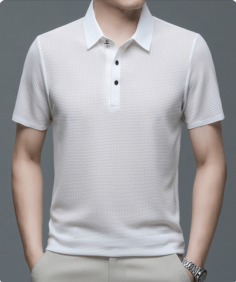 Beya | Herren Polohemd – Markante Struktur, Leichtes Material & Business-Casual Stil