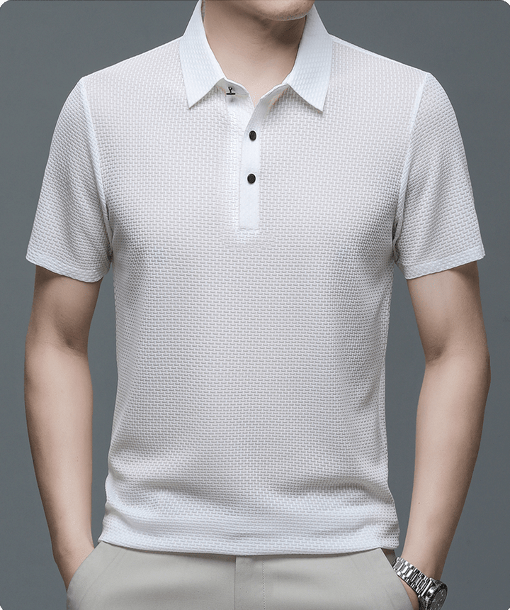 Beya | Herren Polohemd – Markante Struktur, Leichtes Material & Business-Casual Stil