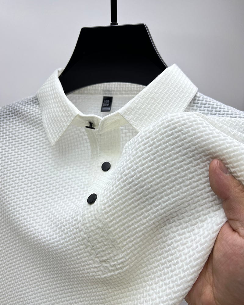 Beya | Herren Polohemd – Markante Struktur, Leichtes Material & Business-Casual Stil