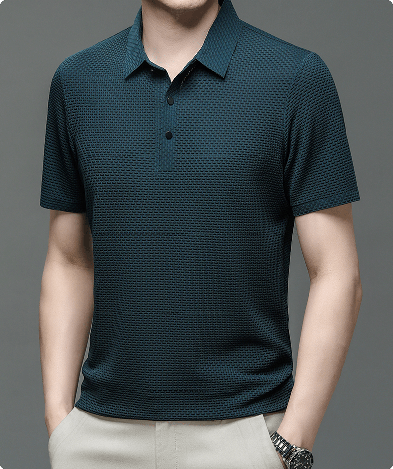 Beya | Herren Polohemd – Markante Struktur, Leichtes Material & Business-Casual Stil