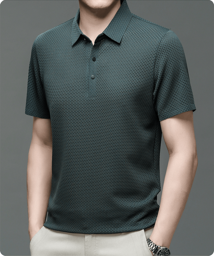Beya | Herren Polohemd – Markante Struktur, Leichtes Material & Business-Casual Stil