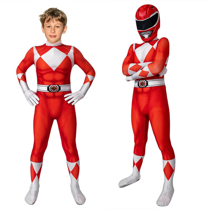 Ranger-Kostüm-Overall Für Kinder Superhelden-Cosplay-Designs