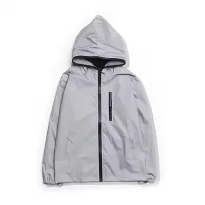 Herren Reflektierende Herren Jacke Mit Kapuze Nachtlauf