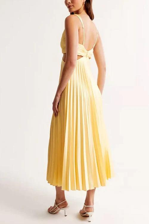 Dôre | Damen Midikleid – Elegante A-Linie, Klassischer V-Ausschnitt & Zeitlose Silhouette