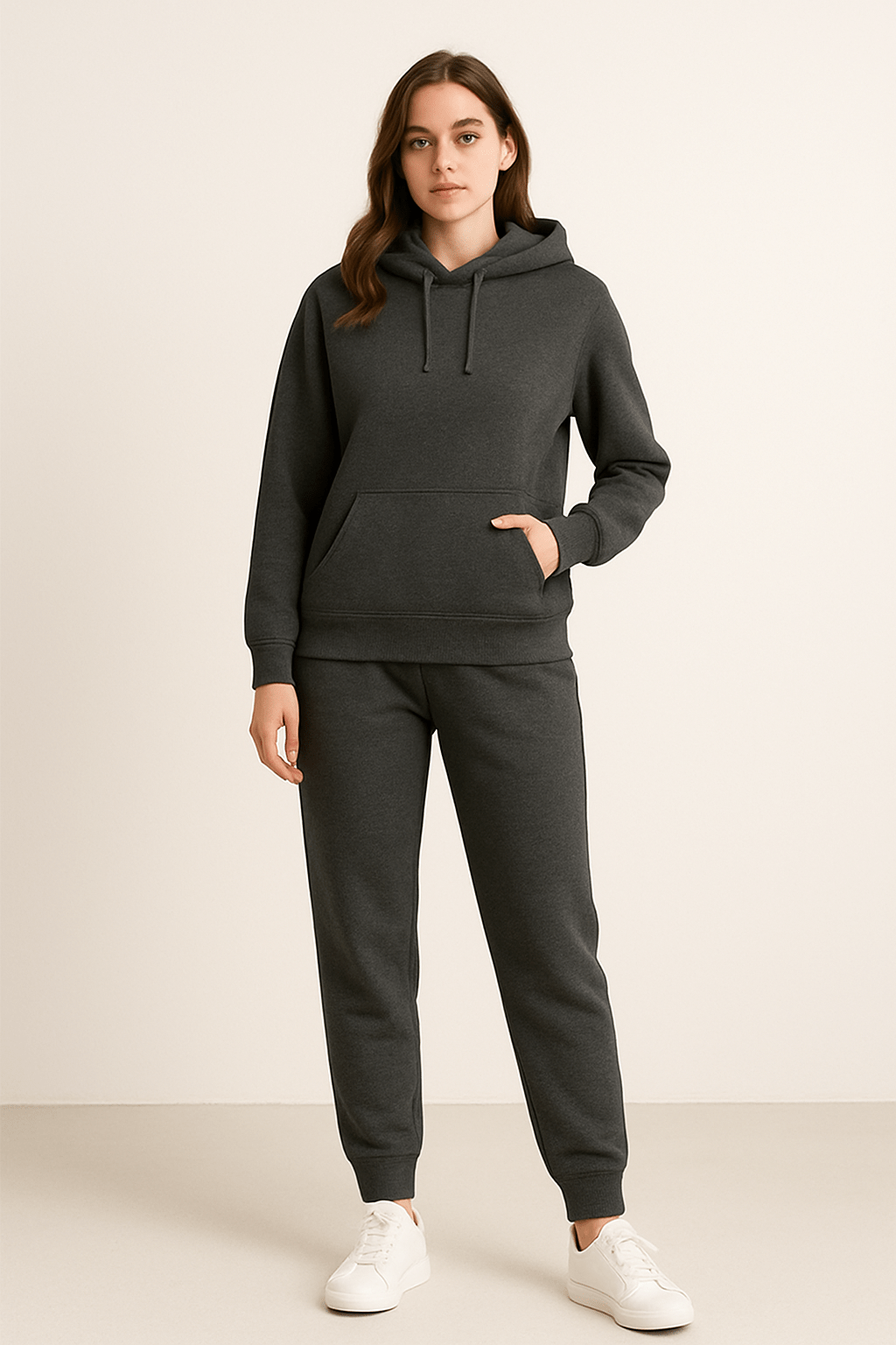 Unisex Hoodie Und Jogginghose Im Zweiteiler Set Weiches Material Lockere Passform