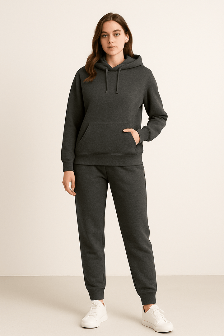 Unisex Hoodie Und Jogginghose Im Zweiteiler Set Weiches Material Lockere Passform
