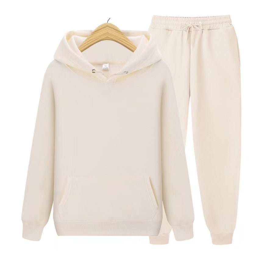 Unisex Hoodie Und Jogginghose Im Zweiteiler Set Weiches Material Lockere Passform