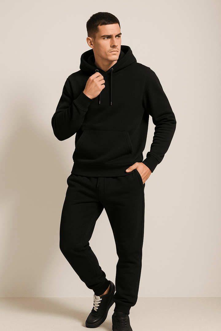 Unisex Hoodie Und Jogginghose Im Zweiteiler Set Weiches Material Lockere Passform