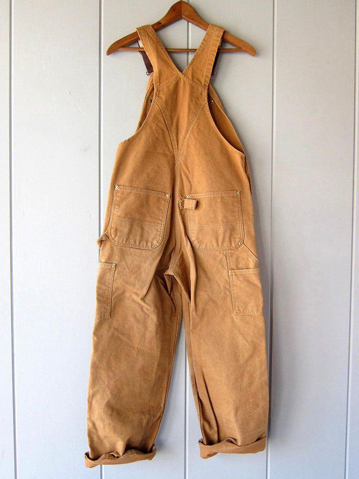 Robuste Gartenlatzhose aus Canvas für Herren – Strapazierfähige Latzhose für Landwirtschaft und Hof