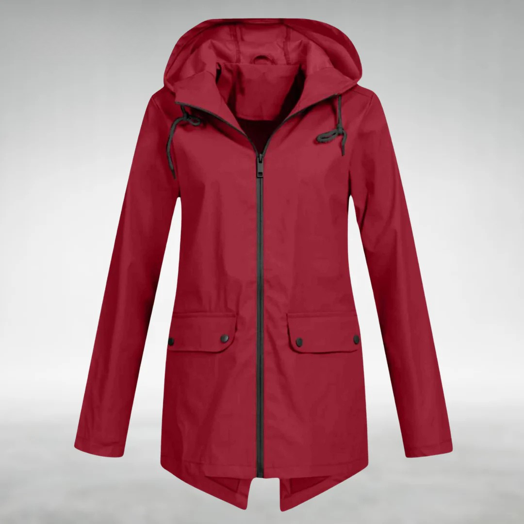 Frauen Wasserdichte Jacke Schlankes Design Trocken Stilvoll