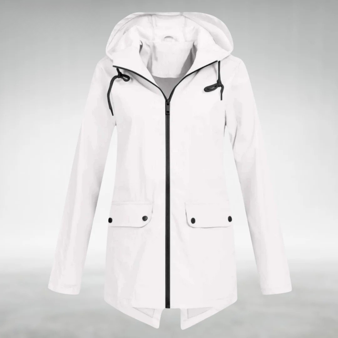 Frauen Wasserdichte Jacke Schlankes Design Trocken Stilvoll