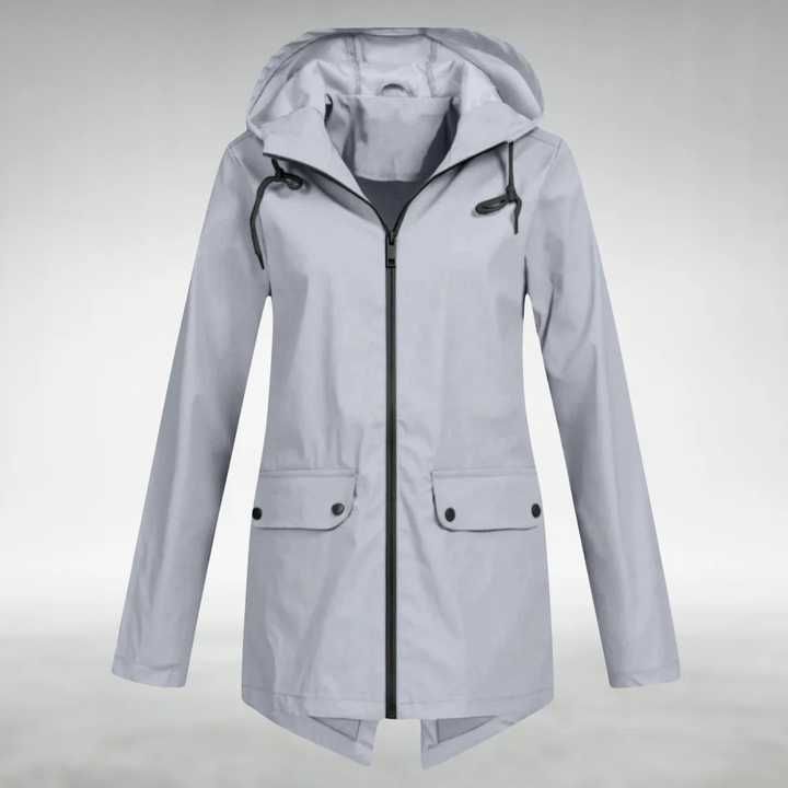 Frauen Wasserdichte Jacke Schlankes Design Trocken Stilvoll