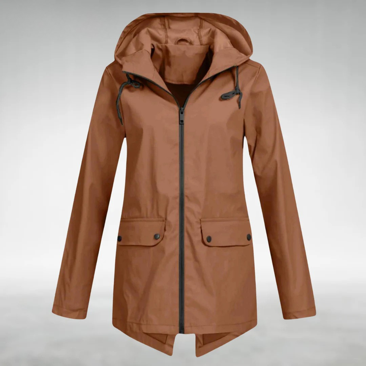 Frauen Wasserdichte Jacke Schlankes Design Trocken Stilvoll