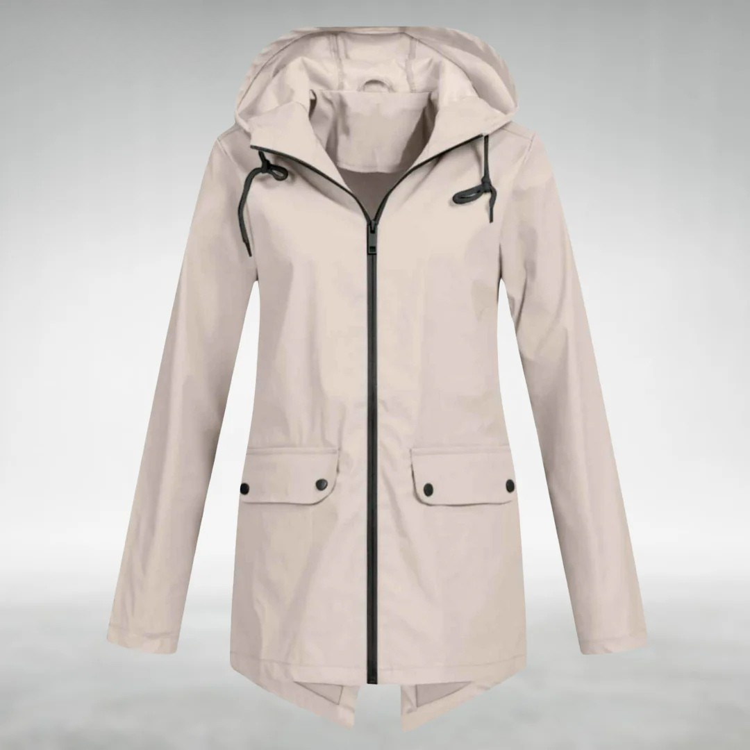 Frauen Wasserdichte Jacke Schlankes Design Trocken Stilvoll