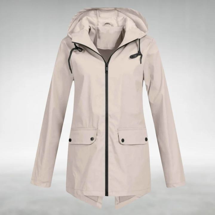 Frauen Wasserdichte Jacke Schlankes Design Trocken Stilvoll