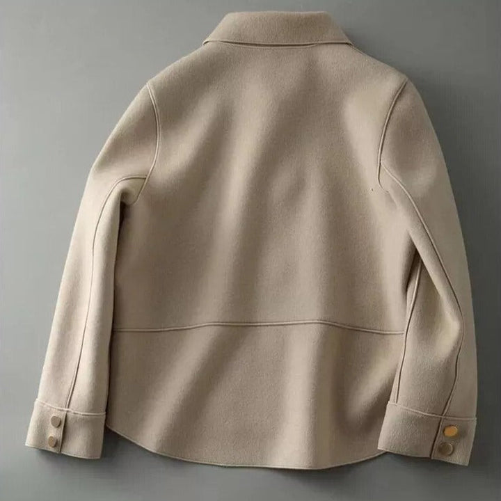 Damen Warme Daunen Jacke Winter Knopfleiste Innenfutter