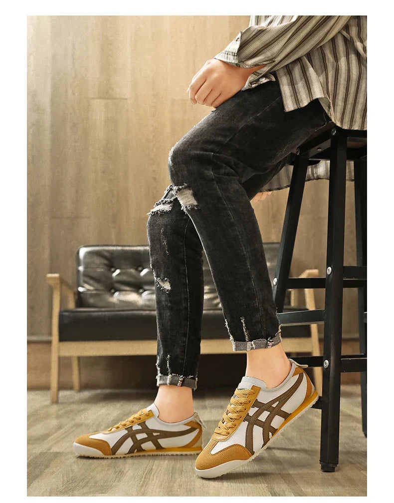 Damen und Herren Geometrische Sommer-Sneakers Gummisohle