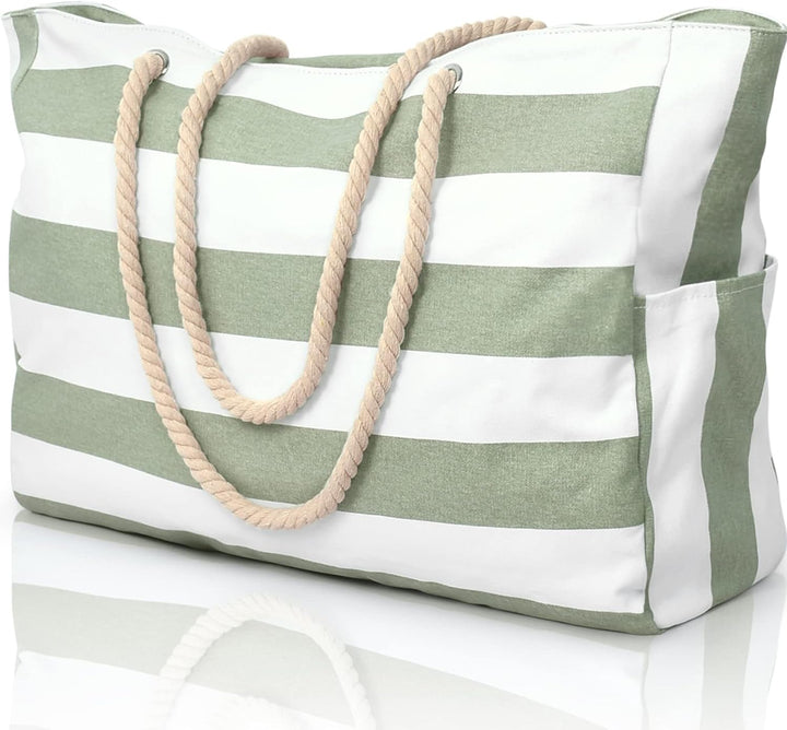 Wasserdichte Extragroße Strandtasche Mit Taschen Für Wochenendtrips