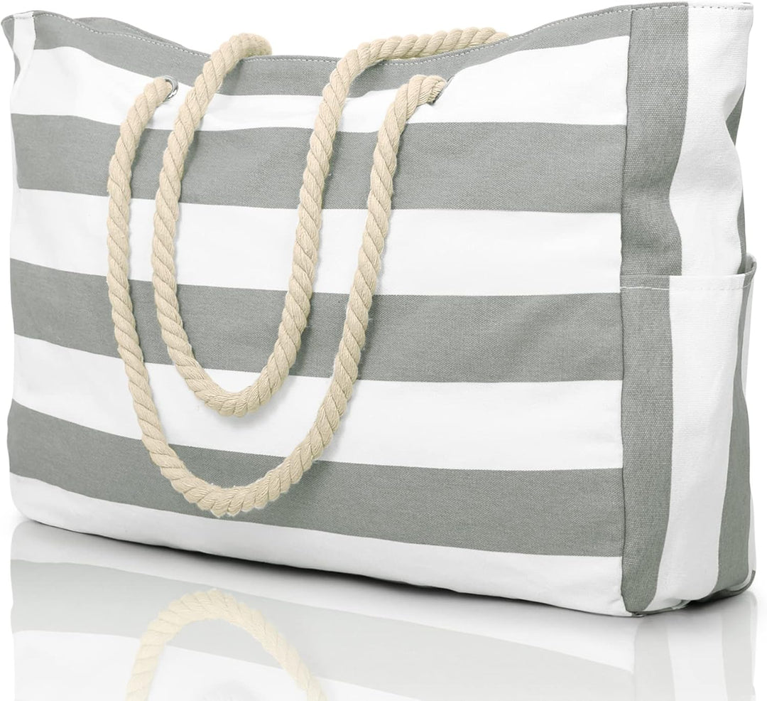 Wasserdichte Extragroße Strandtasche Mit Taschen Für Wochenendtrips