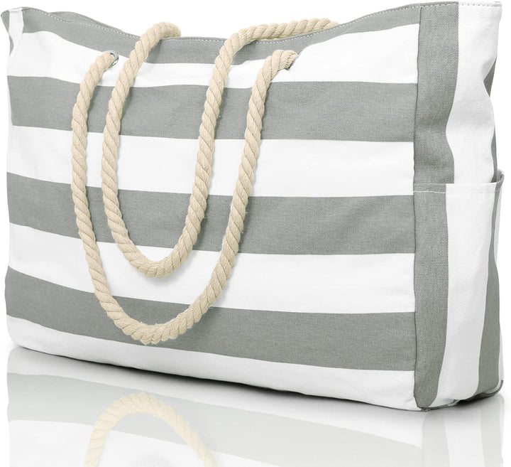 Wasserdichte Extragroße Strandtasche Mit Taschen Für Wochenendtrips